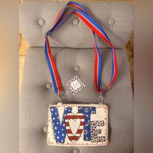 Brighton Vote Election Day 2024 Crossbody Pouch